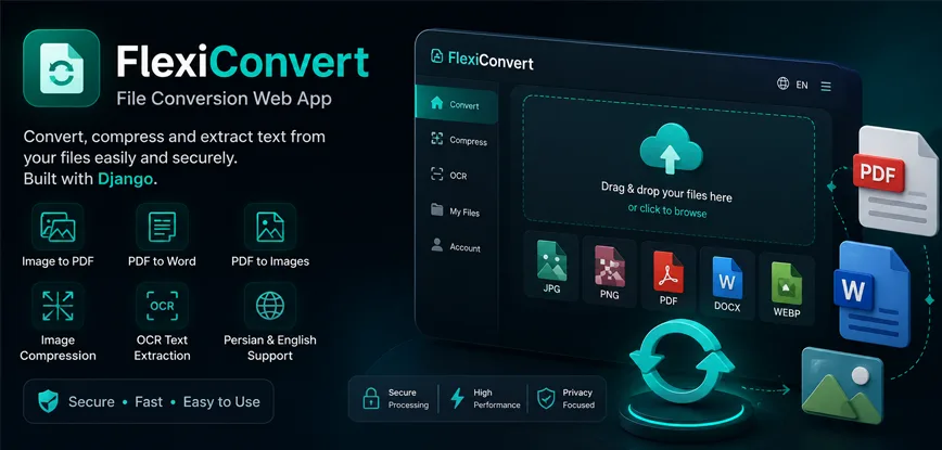 FlexiConvert – سامانه آنلاین تبدیل فایل و پردازش اسناد